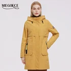 MIEGOFCE 2021 новая коллекция женская куртка стеганое пальто женское с ветрозащитным капюшоном куртки для женщин пальто с накладными карманами имеет логотип MIEGOFCE длина до колен