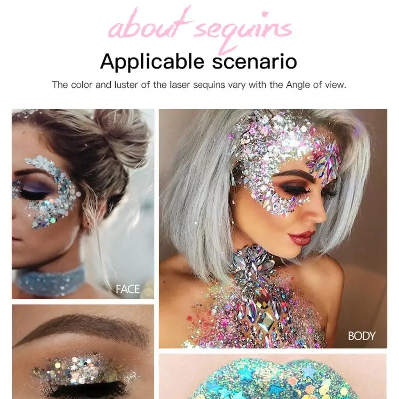 35 г голографический блеск гель для тела Косметика мерцающие хлопья блестки