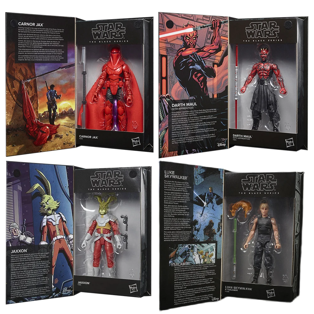 

Hasbro Star Wars Luke Skywalker Jaxxon Emperor's Royal Guard Darth Maul New Pattern ABS Anime Action Figures Toys Gift 15cm