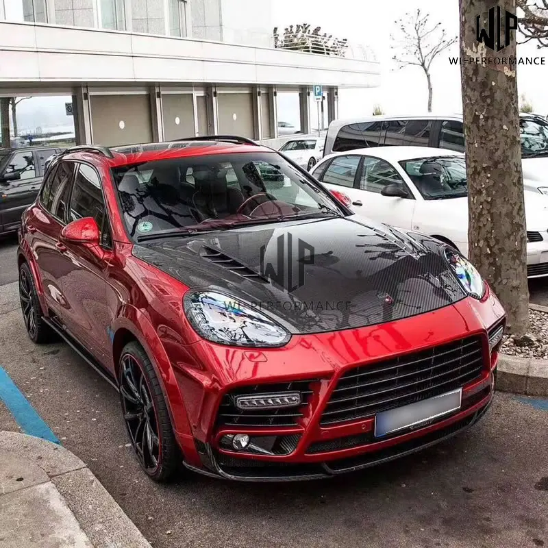 958 2 высокое качество влажный/сухой углеродное волокно передние капоты двигателя