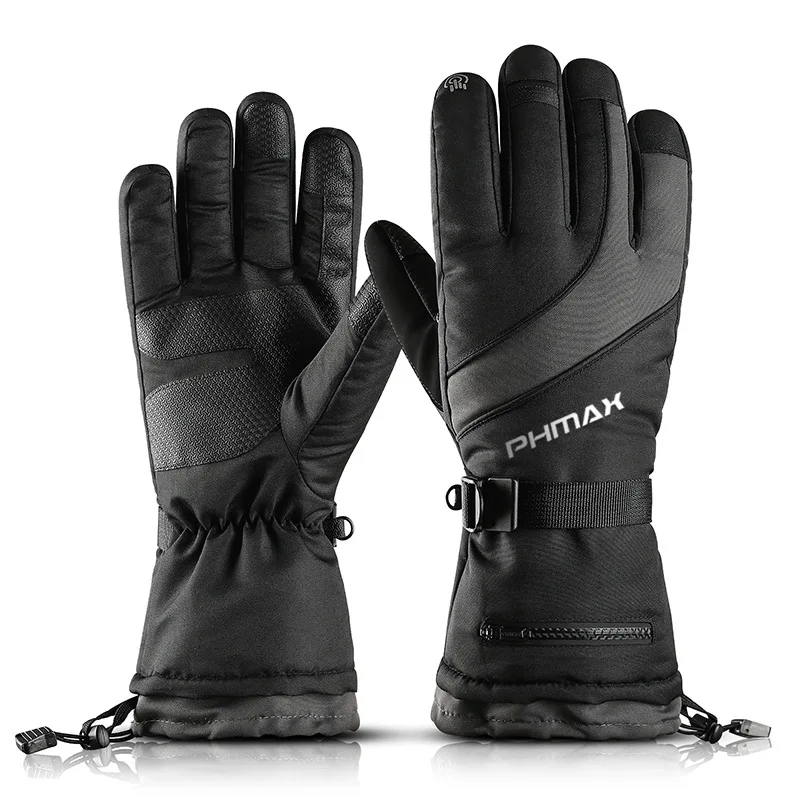 

Ultralight Waterproof Motorcycle Thermal Snow Gloves Professional Skiing Gloves Touch Screen Fleece Winter Warm Snowboard Gloves