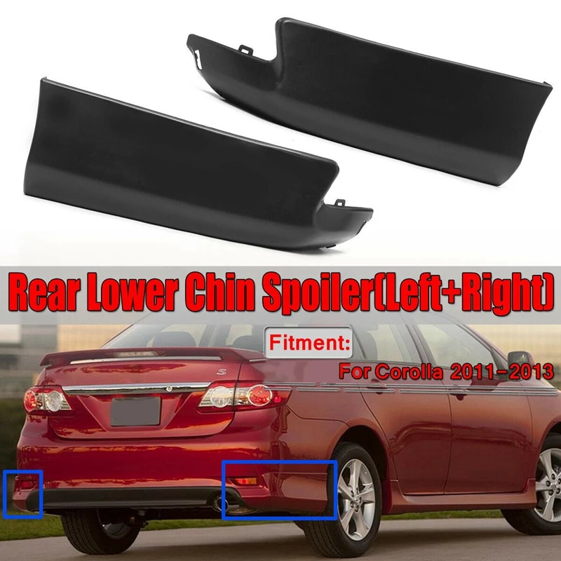 2 шт. задние фартуки для автомобиля Spat бампер спойлер Toyota Corolla 2011 2012 2013 S
