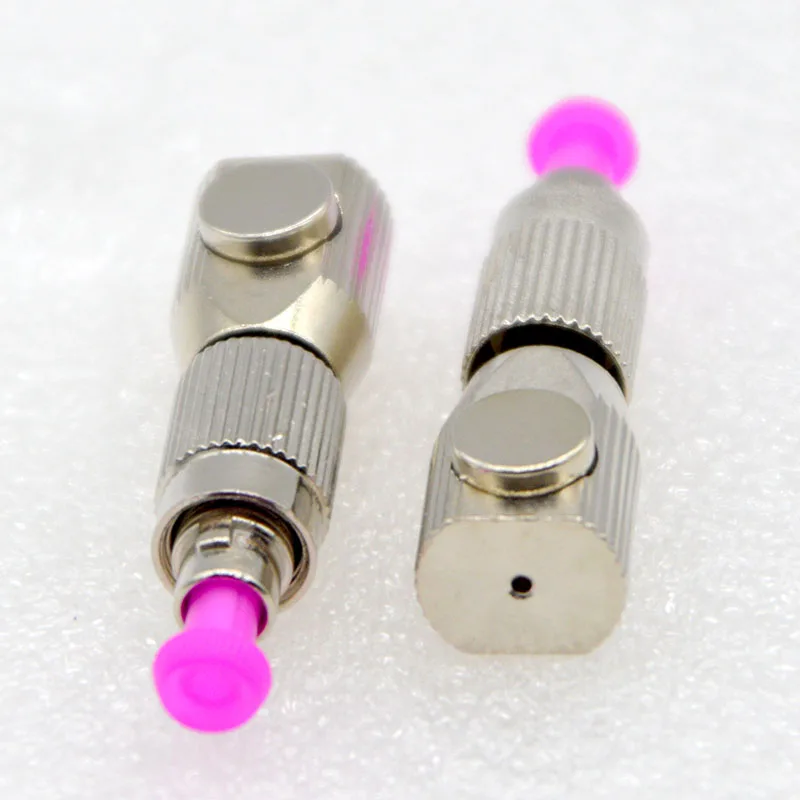 10pcs New Optical Fiber Connector FC Silver Round Bare Fiber Flange Temporary Adapter OTDR Test Coupler Free Shipping To Brazil