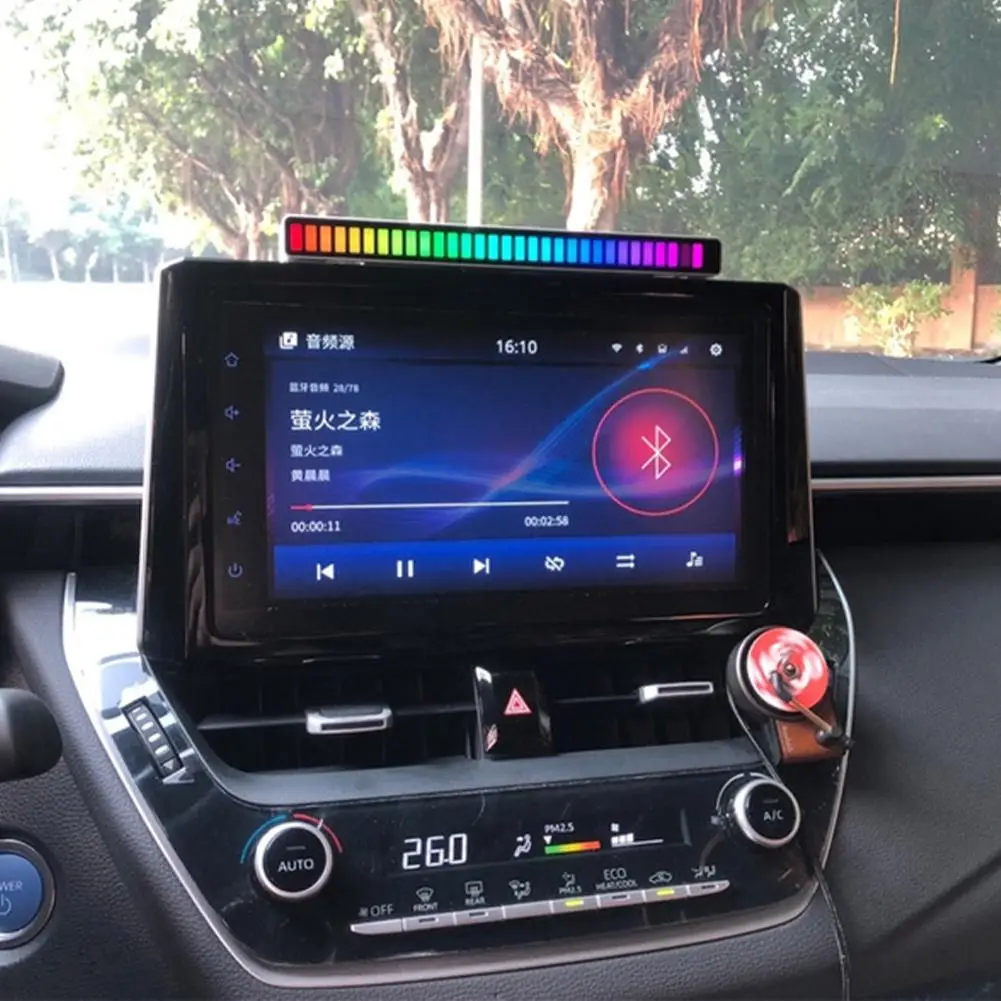 

Creative Music Rhythm Lamp Car Home Office Room Audio Control Tempo On Stage Colorful Lights Music Scene Lights