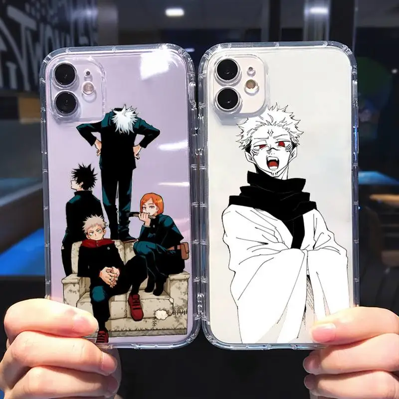 

Jujutsu Kaisen Sukuna anime Phone Case Transparent soft For iphone 5 5s 5c se 6 6s 7 8 11 12 plus mini x xs xr pro max