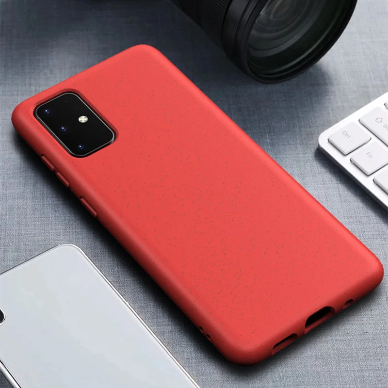 للبيع غلاف هاتف خلوي صديق للبيئة ، 300 قطعة ، حماية من قش القمح القابل للتحلل لهاتف Samsung Note 20 Ultra