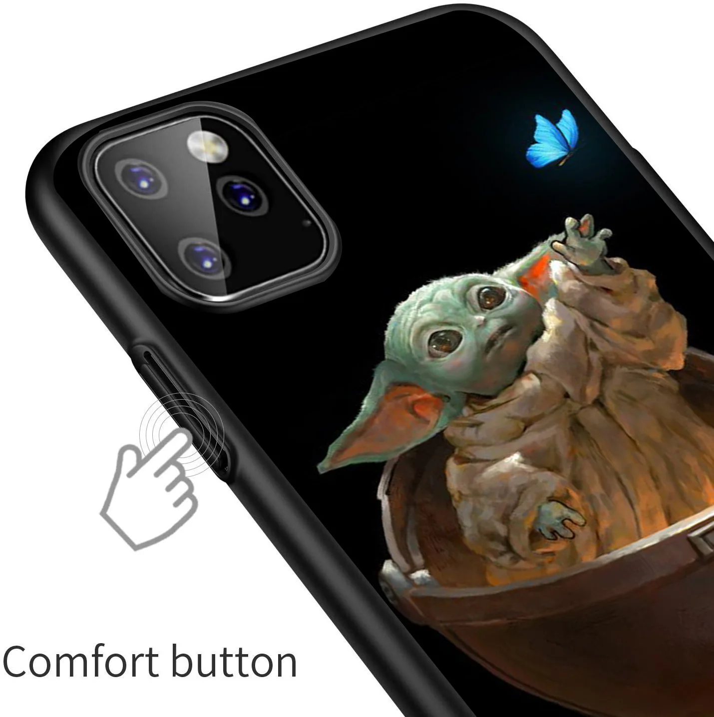 Милый милый чехол для телефона с изображением Йоды iPhone x XR Xs Max 8 7 6 Plus 11 pro max мягкий