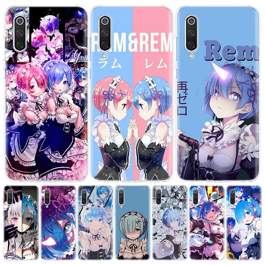 Силиконовый чехол ReZERO Ram Rem для Xiaomi Redmi Note 10 Pro 11 9 10S 8 9S 11S 11T 8T 7 9A 9C 9T 7A 8A | Мобильные