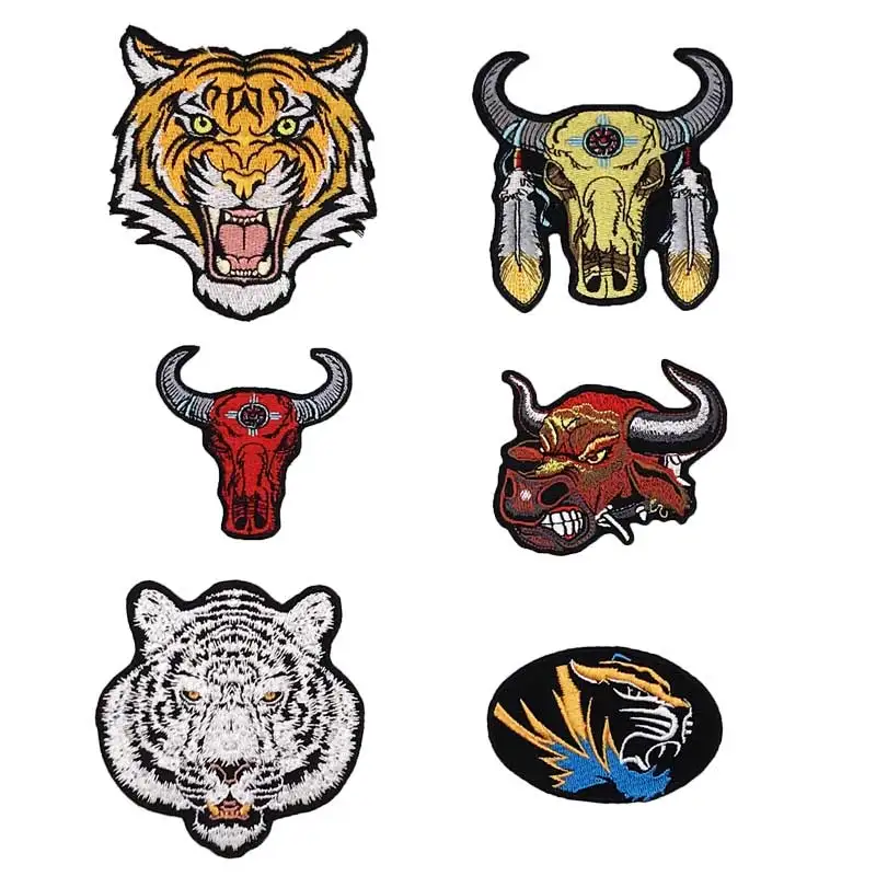 Тигра железа на каждый день с подкладкой в стиле панк вышивкой водитель байкер