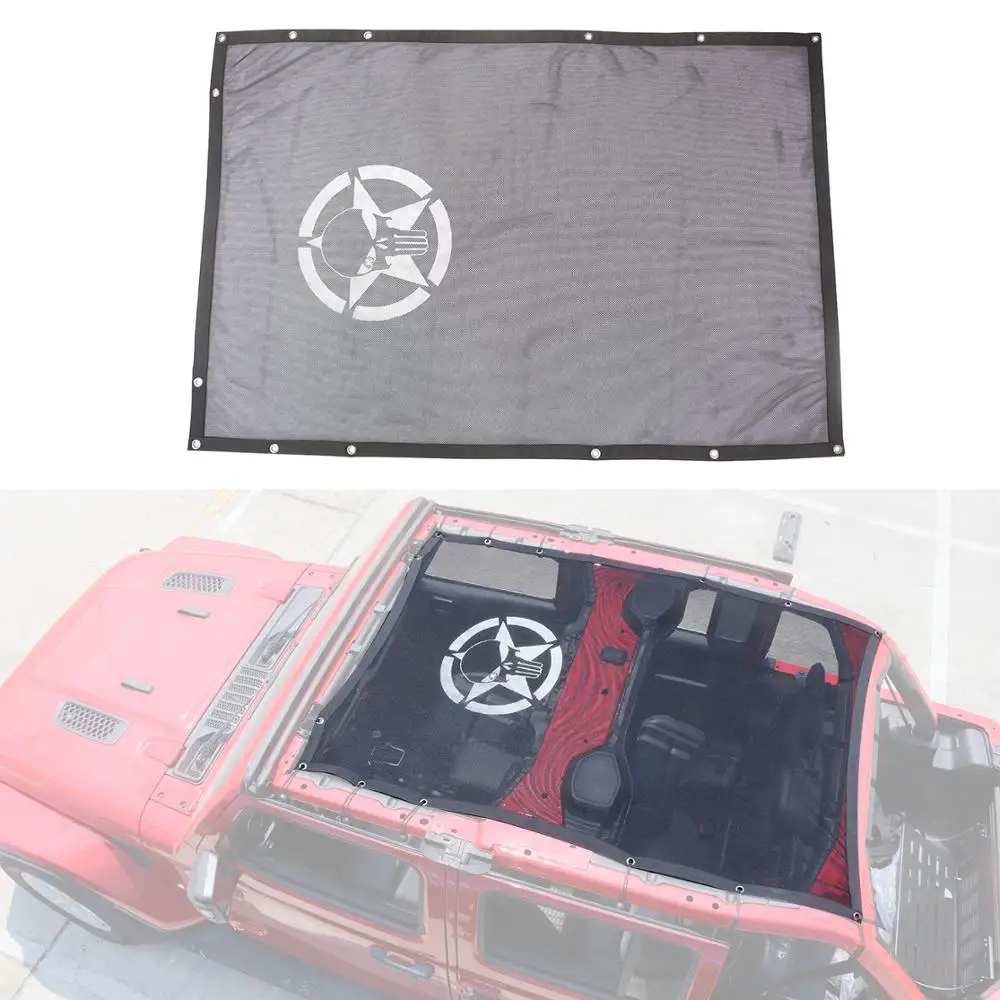Солнцезащитная сетка с верхним покрытием для защиты от УФ-лучей на крышу Jeep Wrangler