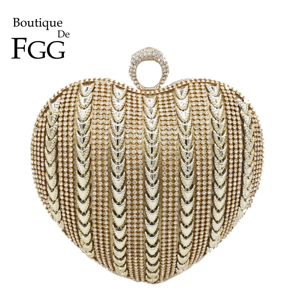 Женский клатч с кристаллами Boutique De FGG кольцом на палец вечерняя сумочка и кошелек
