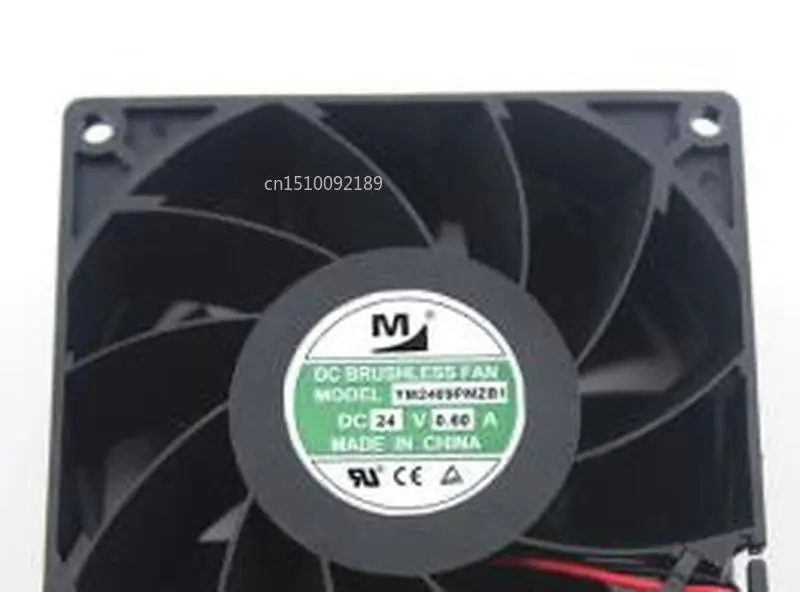 

for Fan YM2409PMZB1 9038 9cm 24V 0.60A Server Cabinet Fan Free shipping