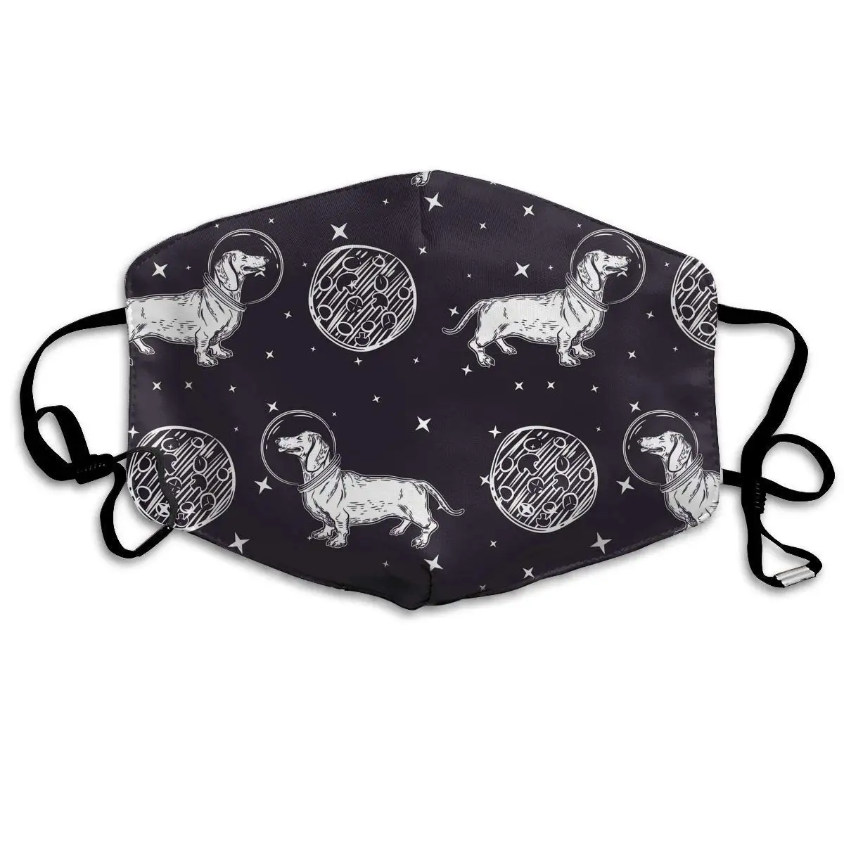 Маска для рта Такса в космосе шлем Ушная петля маска лица детей подростков мужчин