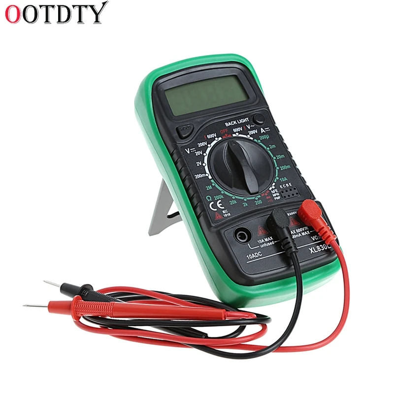 Цифровой мультиметр OOTDTY XL830L ручной измеритель температуры с ЖК дисплеем без