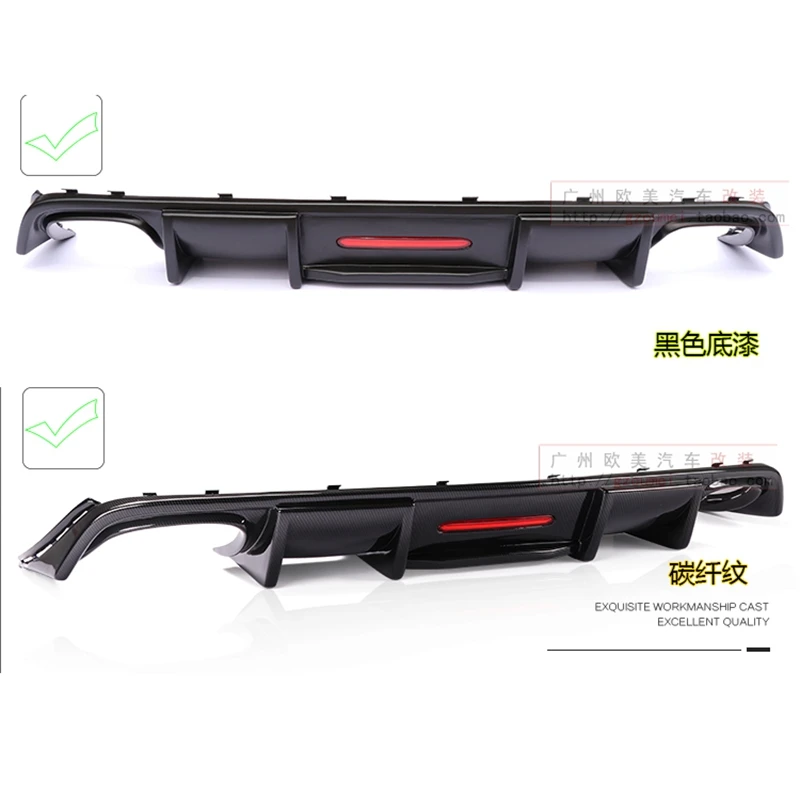 Задняя губа из углеродного волокна ABS светодиодный светильник кой для Volkswagen Jetta Mk7
