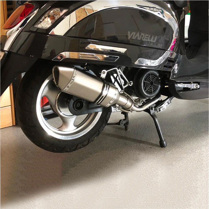 

For Yamaha GY6 125 150 Front Link Pipe Motorcycle Exhaust System Connect Link Tube With Bracket Stainless Steel Slip On 51mm