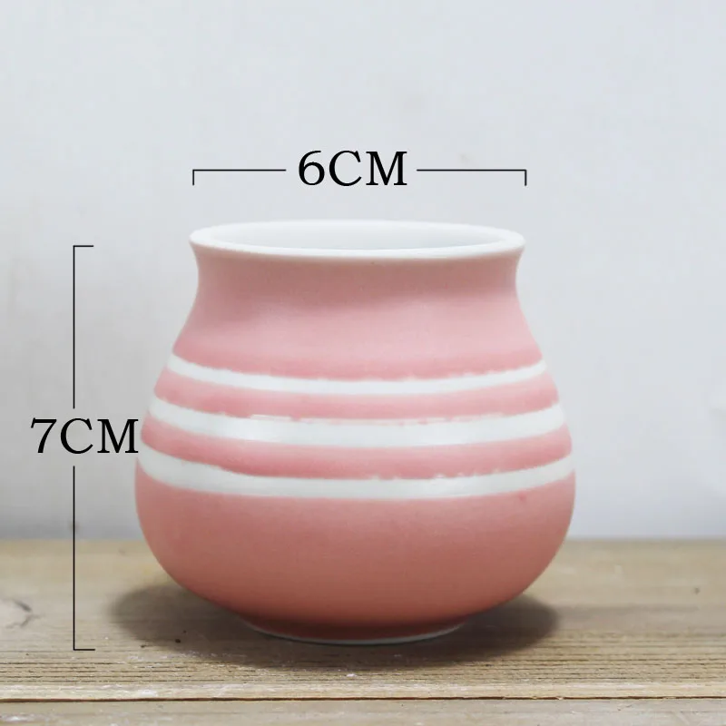 Керамический горшок Sublight розового цвета мясистый цветочный для молодых девушек