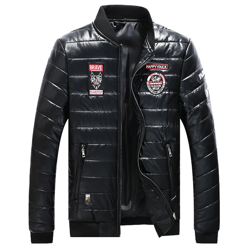 

Plus size 6XL 7XL 8XL Leather Jacket Men Casual Biker Leather Jackets Winter Motorcycle PU Leather Male Outwear jaqueta de couro