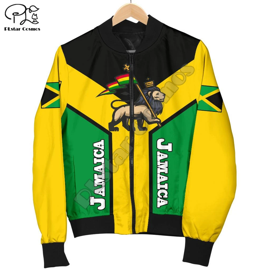 

PLstar Cosmos Jamacian Flag Lion King Men's Bomber Jacket 3D Printed New Fashion Hip-Hop Unisex Casual Windbreaker Style-3