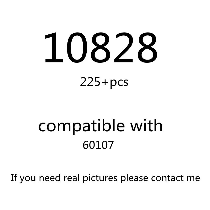 

225pcs 10828 Building Block Toy City Series 60107 Assembled Building Block Children's Toy Gifts