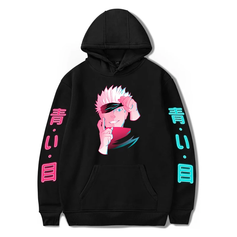 

Jujutsu Kaisen Anime Clothes Harajuku Unisex Hoodies Streetwear Gojo Satoru Graphic Sweatshirts Oversized Hoodie Cosplay Hoody