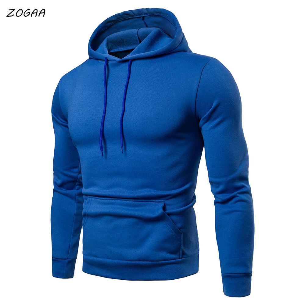 

Мужская повседневная толстовка с капюшоном ZOGAA, Приталенный свитшот с длинным рукавом, брендовая одежда, осень 2021