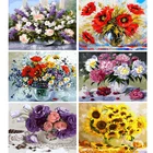 VA-1675 картина по номерам, яркий цветок, акриловые картины, картина маслом, картина на стену, сделай сам, рамка, Декор, холст для рисования