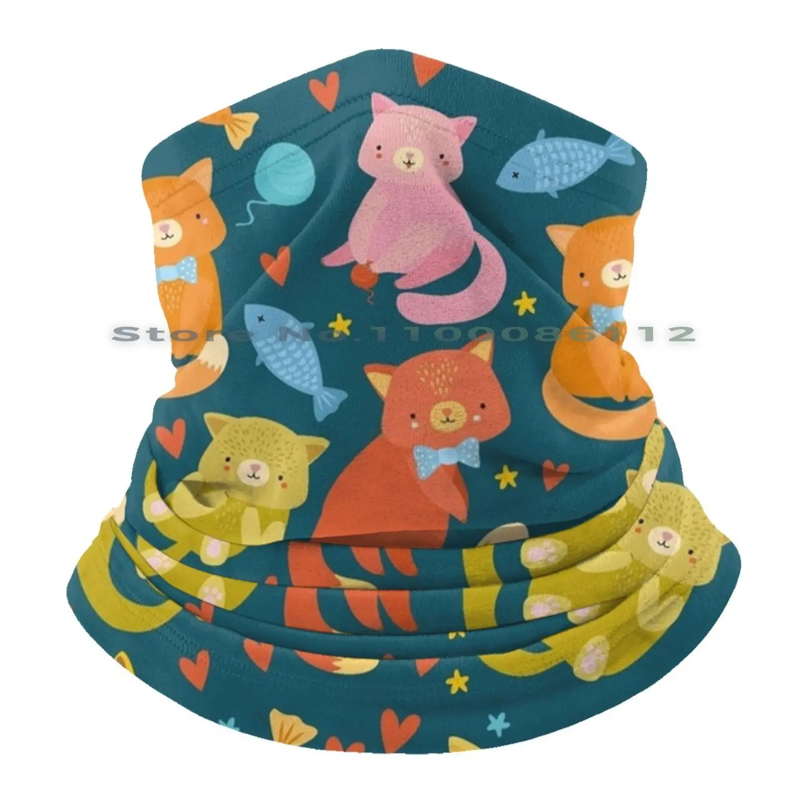 Шапочки для кошек вязаная шапка многоразовая рта пыли здоровья многоразового