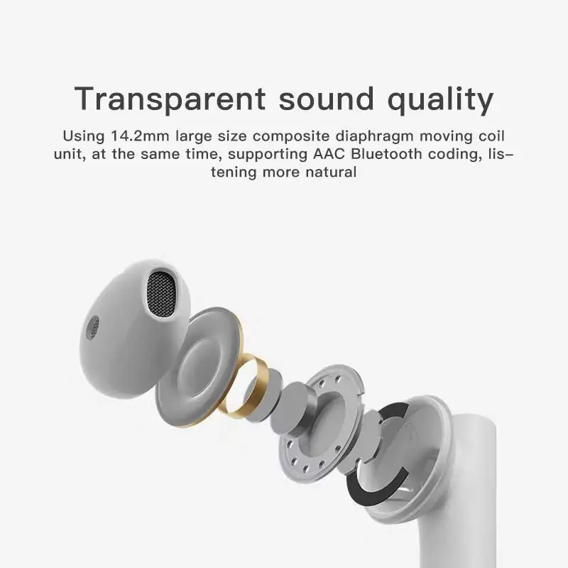 Ternzun Air2S Беспроводной наушники-вкладыши TWS наушники Bluetooth гарнитура 5 1