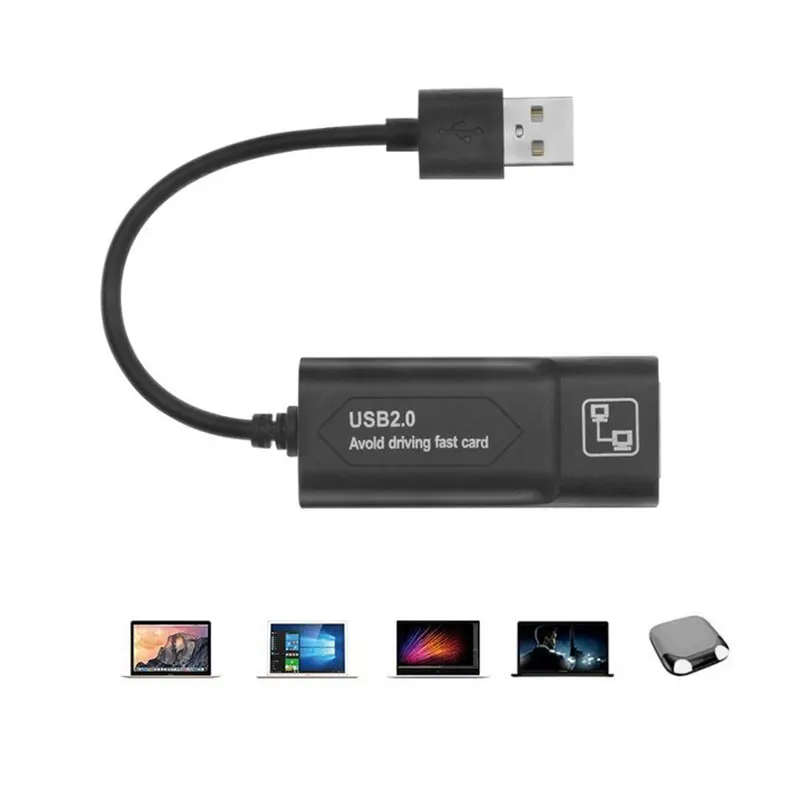 

Сетевой адаптер USB 2,0/100 Мбит/с RJ45 Ethernet LAN, сетевая карта для ПК