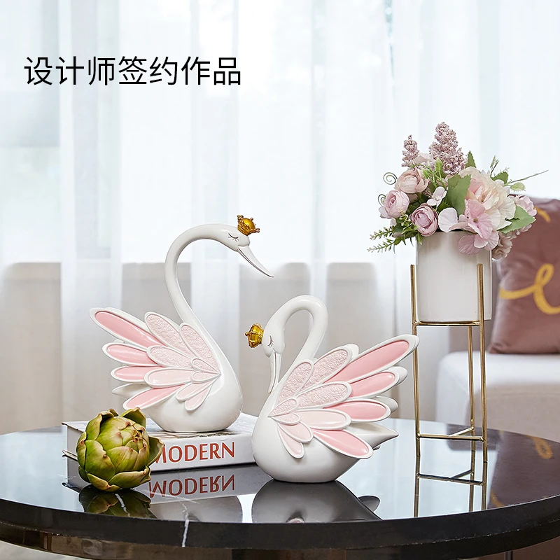 

Креативные Свадебные подарки, украшения в виде лебедя, свадебные подарки для братьев и тестер, свежих пар, домашние украшения для гостиной