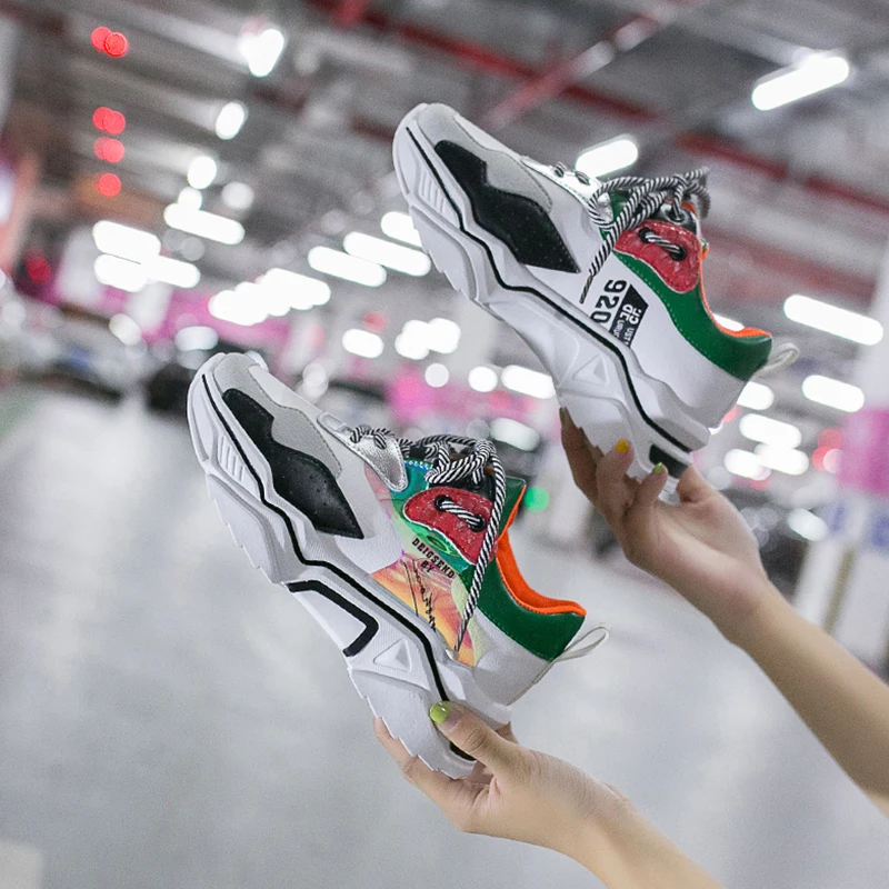 Dad Shoes Woman 2019 Ladies Wild Sneakers Women Breathable Mesh Platform Comfort Casual Chunky Basket Femme | Обувь