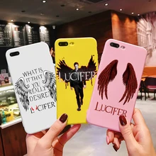 American TV Degenerate angel Lucifer phone Case For iphone 11 Pro 6 6S 5 SE X XR XSMax 7 8 Plus Matte Colorful TPU Fundas Cover