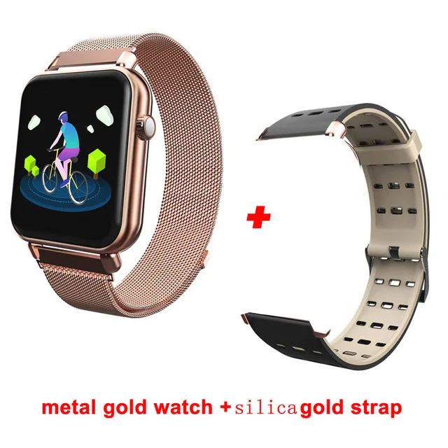 gold add gold Y6 Pro, умный Браслет, пульсометр, измеритель артериального давления, кислородный монитор, умные часы, IP67, водонепроницаемые, мульти спортивные, фитнес-трекер, браслет - Цвет: gold add gold