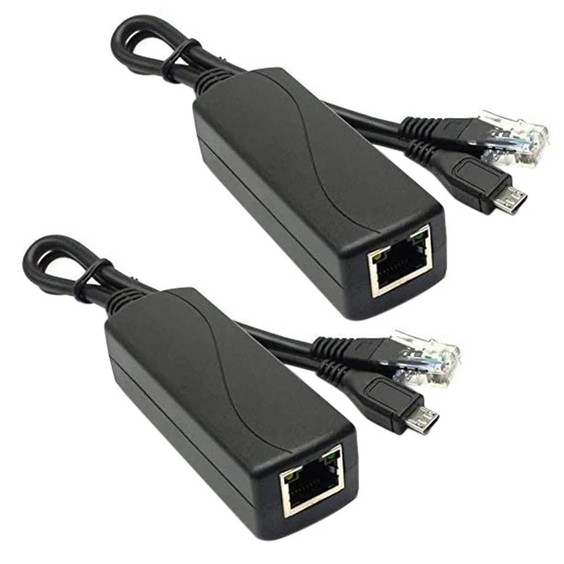

2X Micro-USB POE сплиттер 48 В до 5 В 2 а/3 А мини-USB источник питания по национальному стандарту с зарядкой смартфона