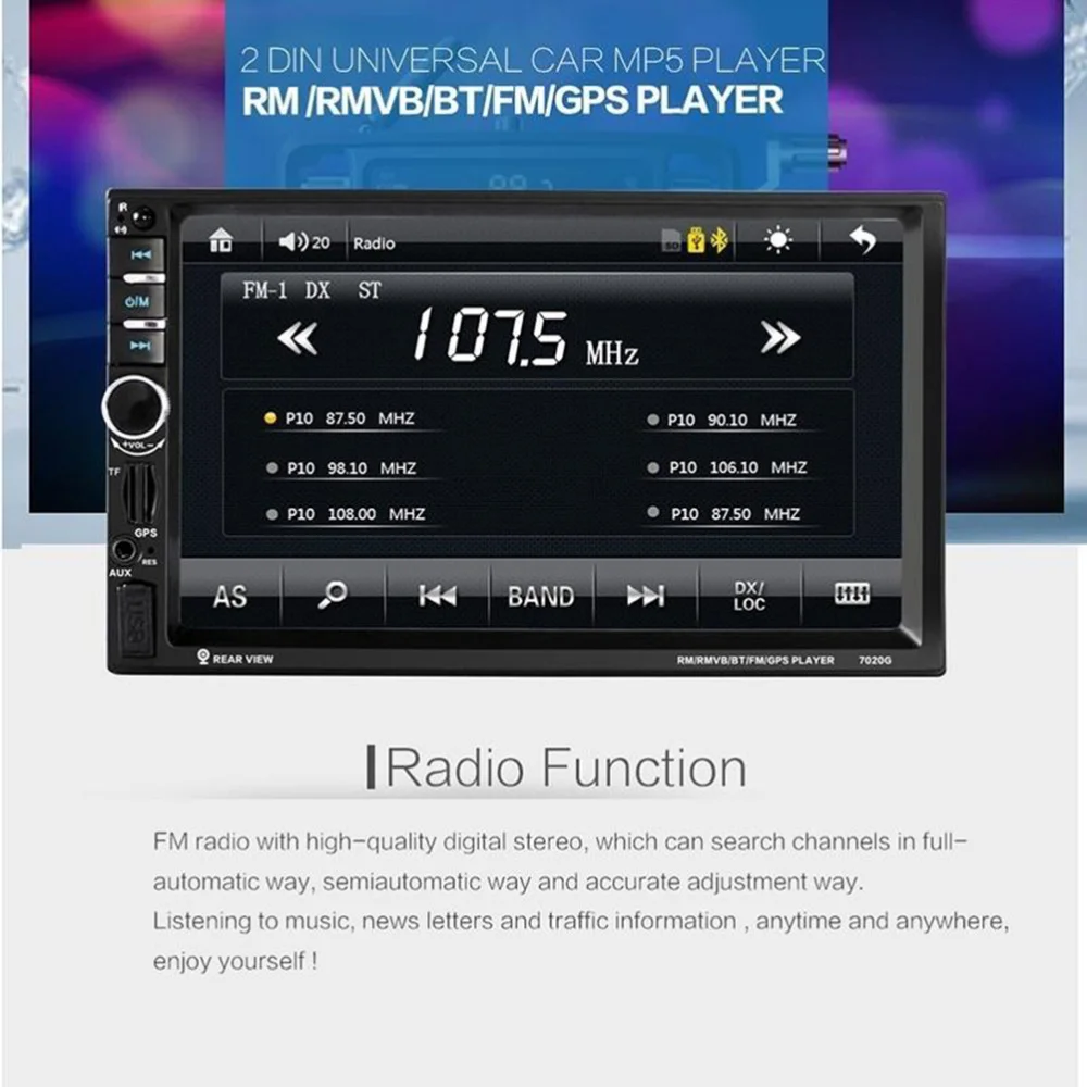 

GPS Navigation System Touch Screen Spoken Turn-to-turn Directions 7 Inch Display Navigator (Russian Map)