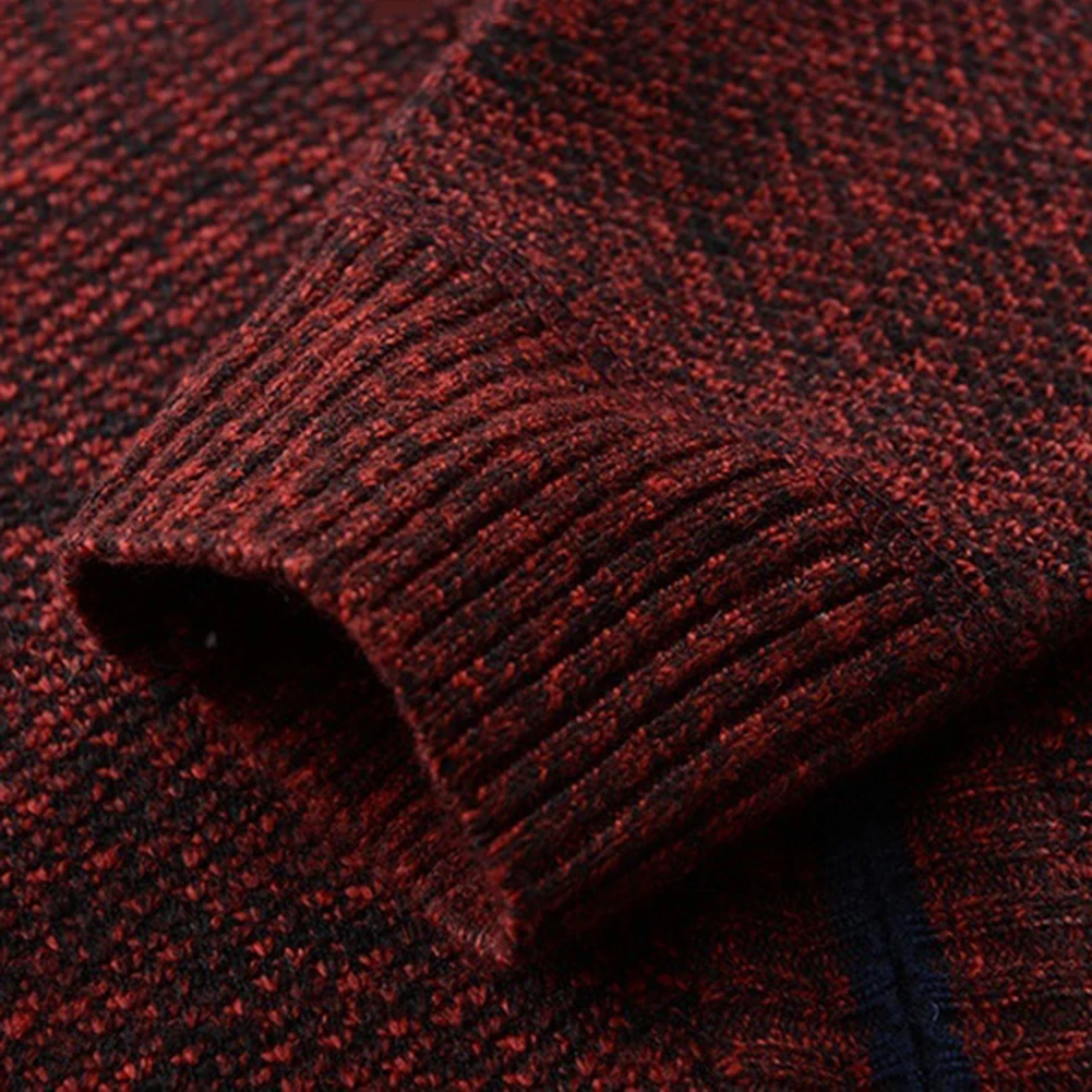 Шикарный мужской зимний с длинным рукавом Повседневный стоячий воротник толстый