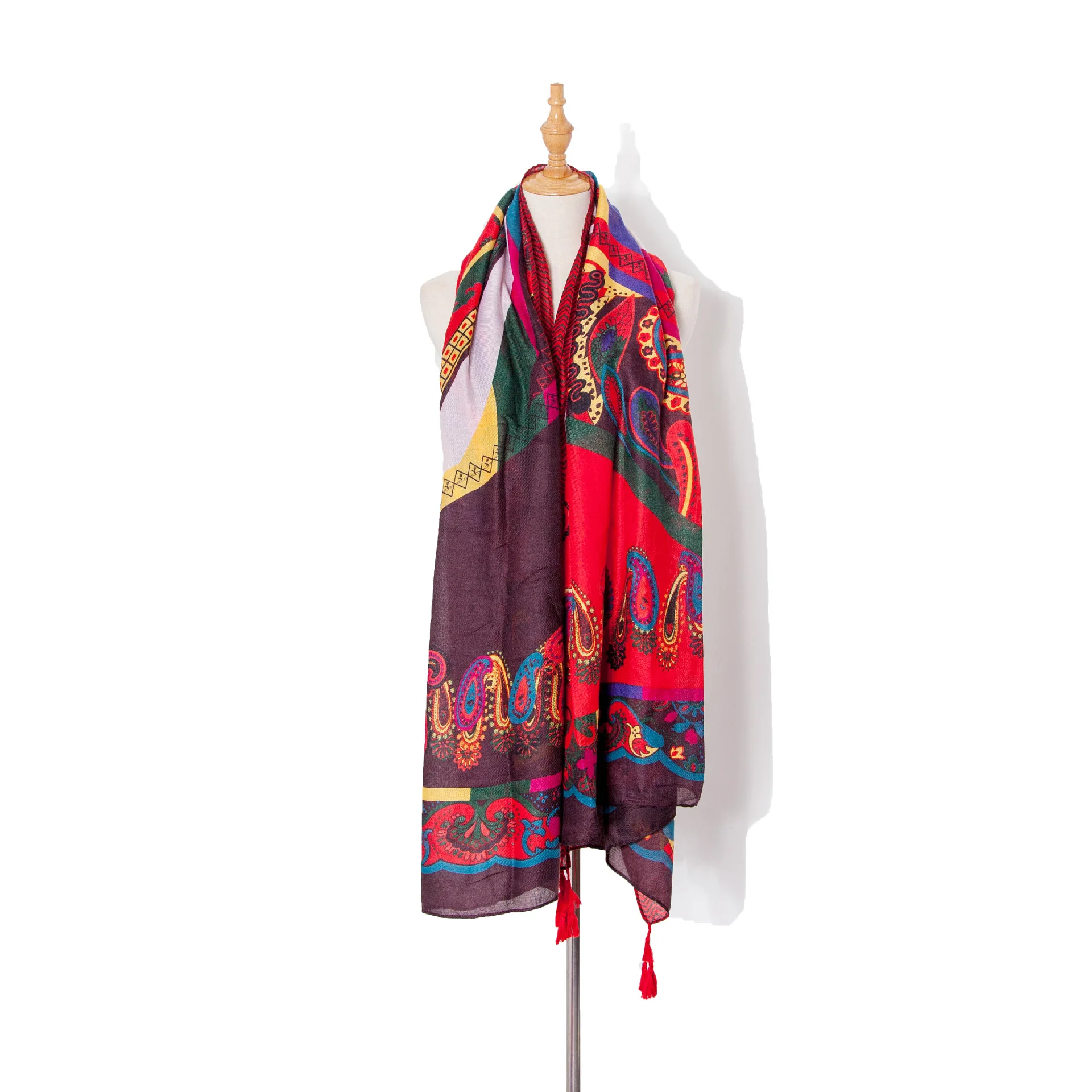 

Spring, summer and autumn thin ethnic cotton scarf ladies travel beach towel sunscreen shawl dual-use