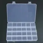 Прозрачная пластиковая коробка для хранения с 24 отделениями, коробка для хранения ювелирных изделий, бусин, коробка для хранения ручной работы