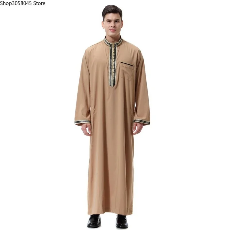 Muslim Arab Abaya Jilbab Moslem Pants Islamic Men Thobe Thawb Caftan Suit Robes Worship Service Middle East Ramadan