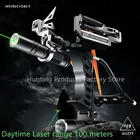 Мощная профессиональная Рогатка из нержавеющей стали с пружиной, Рогатка с высокой скоростью, Рогатка для охоты на открытом воздухе, зеленый лазер