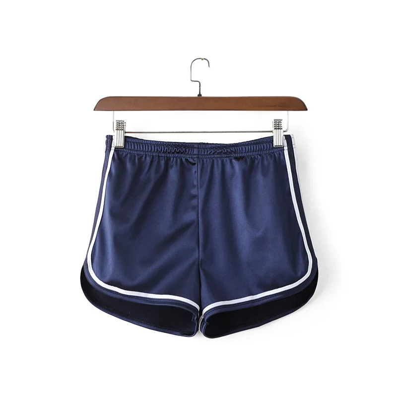 Женские шорты Летние повседневные однотонные на шнуровке свободные с высокой