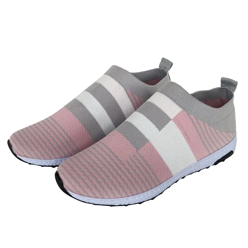 

Women Flats Slip On Shoes lady Leisure Fashion Large Size Mixed Colors Loafers Mesh Sport Sneakers Shoes Zapatos Mujer Bottomed