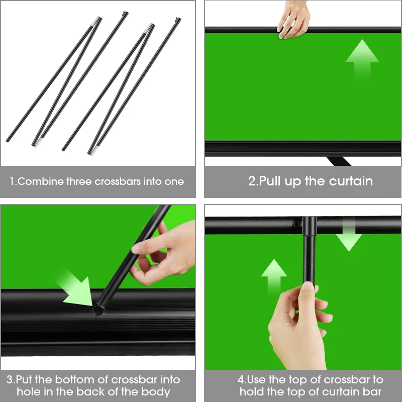 Чистый зеленый экран немнущаяся ткань стиль натяжения хромакей фото и