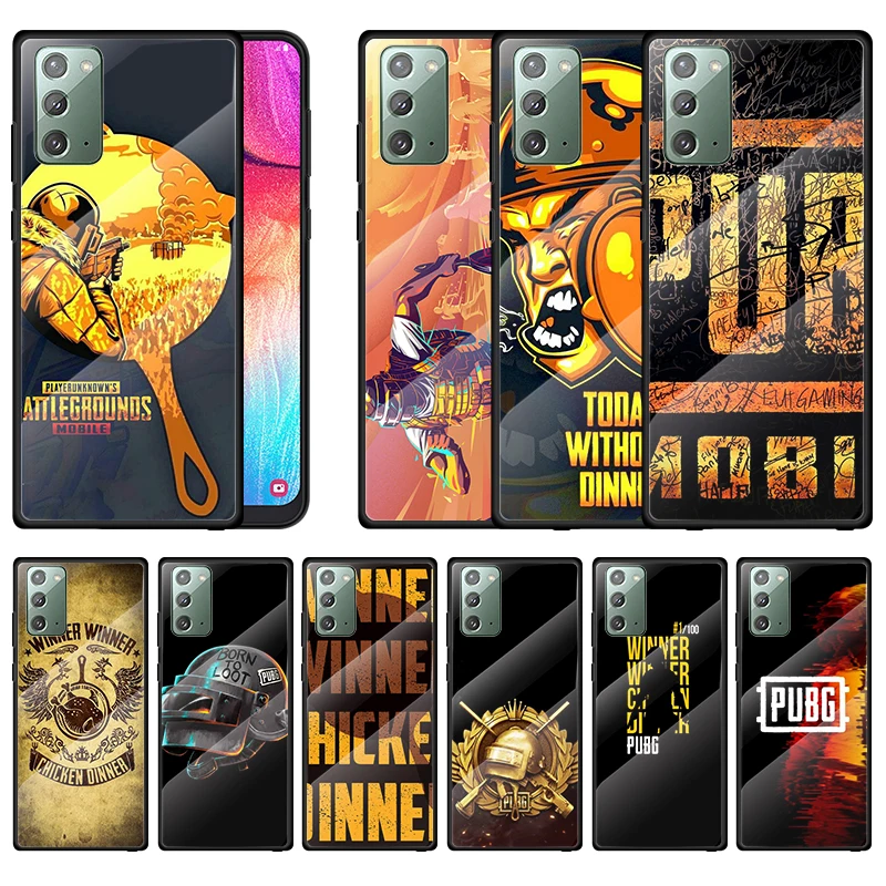 Лидер продаж, чехол для телефона из закаленного стекла для игры Pubg для Samsung A70 A50 A40 A30 A20 A10 Note 20 10 9 8 Ultra Lite Plus