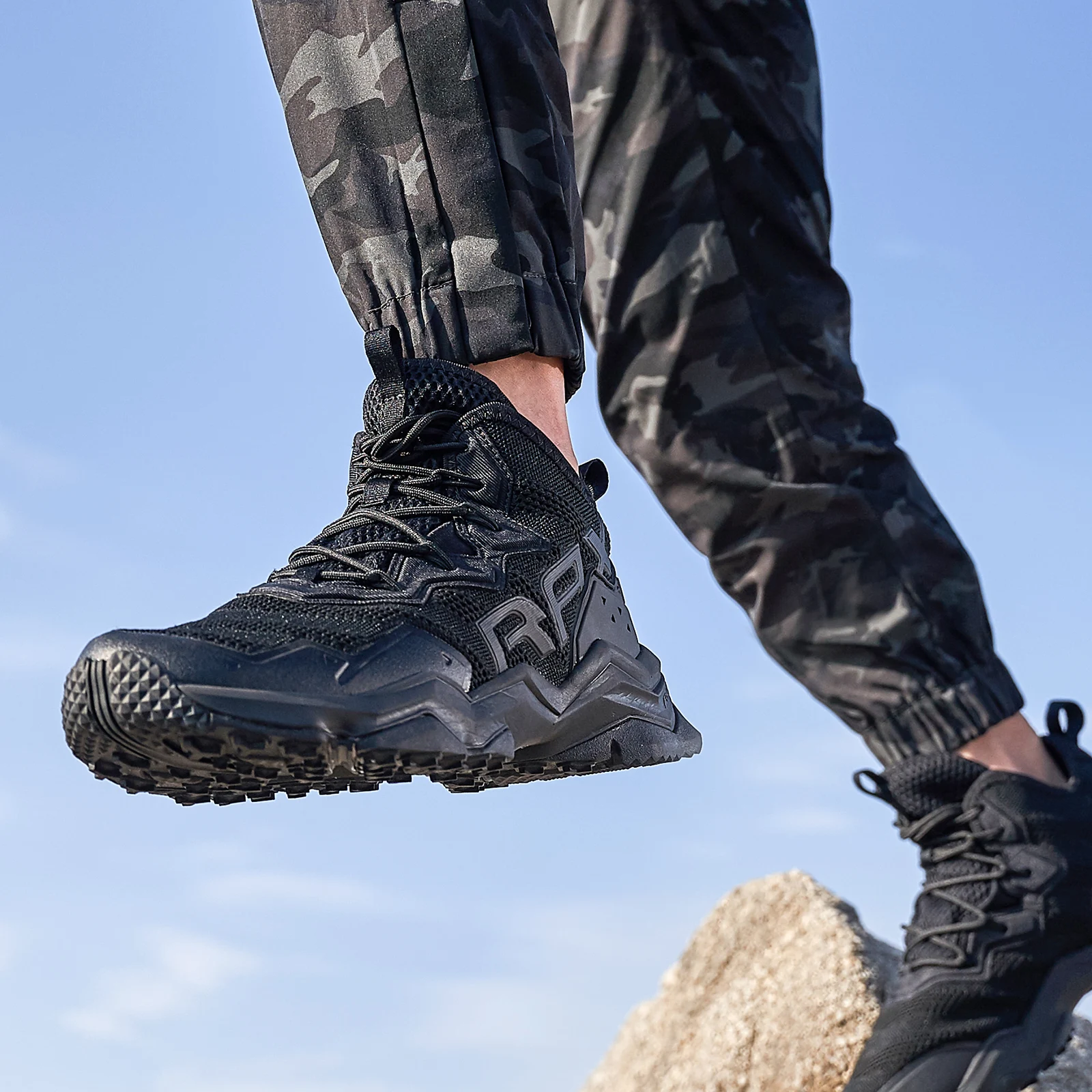 Rax-Men Hiking Shoes Outdoor Breathable Sports Sneakers Lightweight Mountain Trekking Footwear Spring Summer