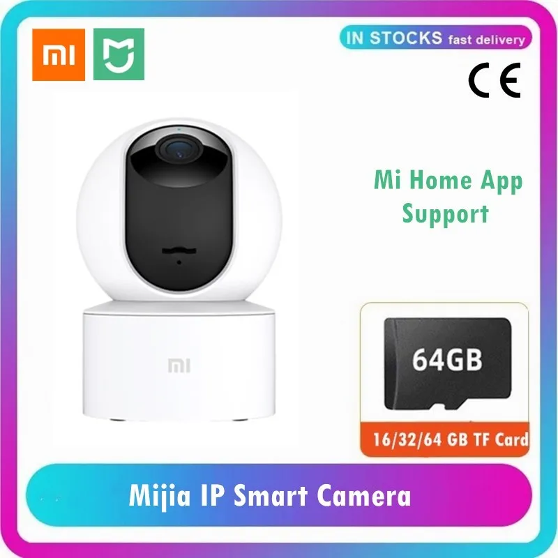 

Original Xiaomi Mijia 1080P IP Camera 360 Degree FOV Night Vision 2.4Ghz WiFi Xiaomi Home Mi Kit Security Baby Security Monitor