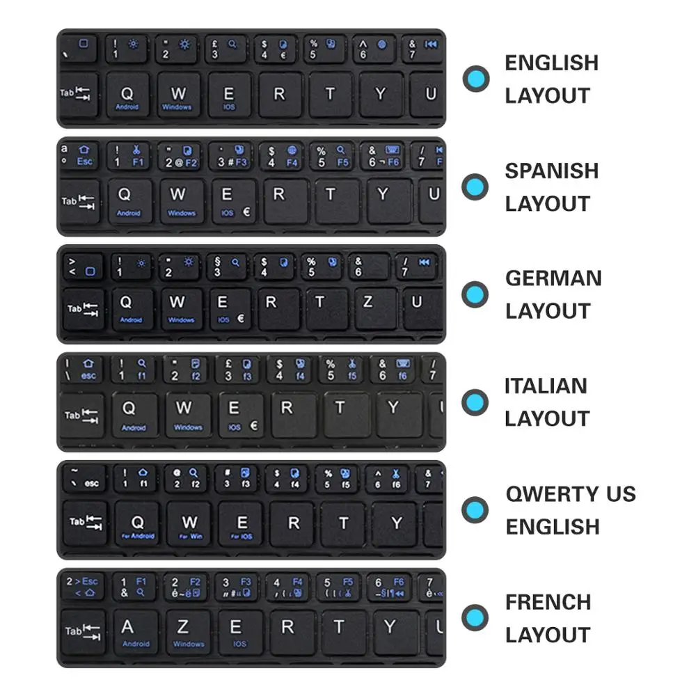 AZERTY QWERTY чехол с клавиатурой для iPad 2017 9 7 Air 2 Smart Cover 2018 русской испанской английской
