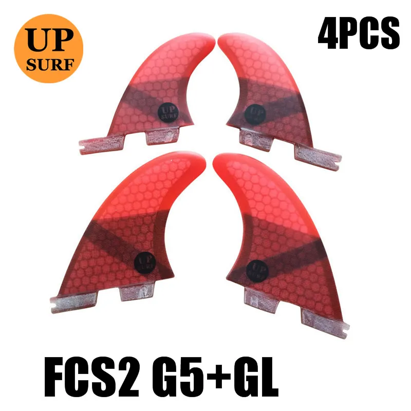 4PCS red 3 шт./4 шт./5 шт. fcs2 плавники G7/G5/GL плавники для серфинга стоячие fcs 2 водные виды спорта fcs ii плавники quilla surf стоячие весло плавник - Цвет: 4PCS red