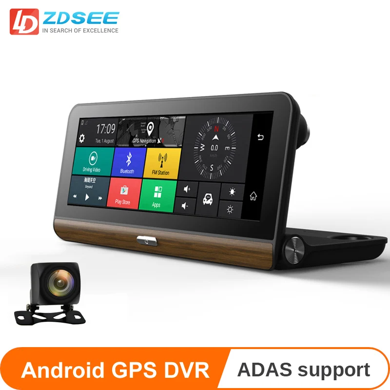 LDZDSEE 7,8" ips 4G ADAS Автомобильный видеорегистратор dashcam Full HD 1080P камера видео регистратор Android gps карта 1G+ 16GB
